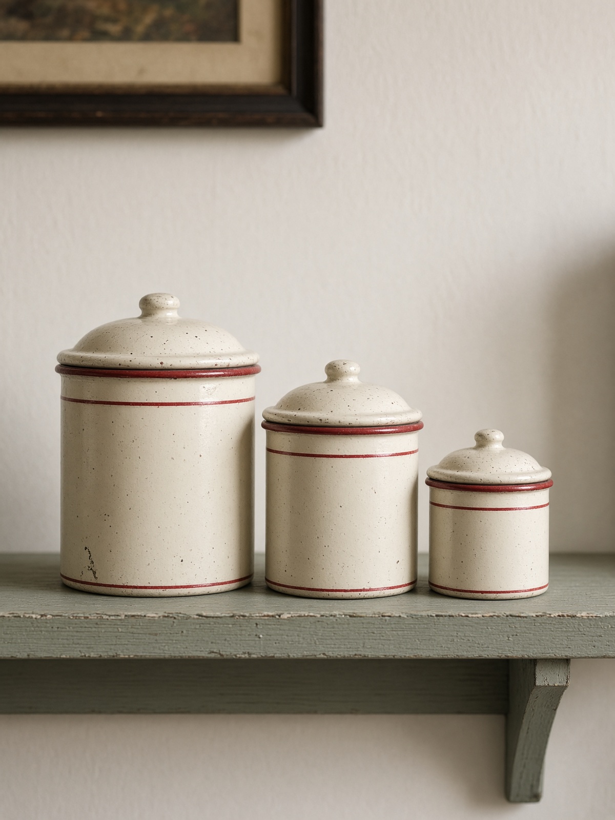 Enamel canister set