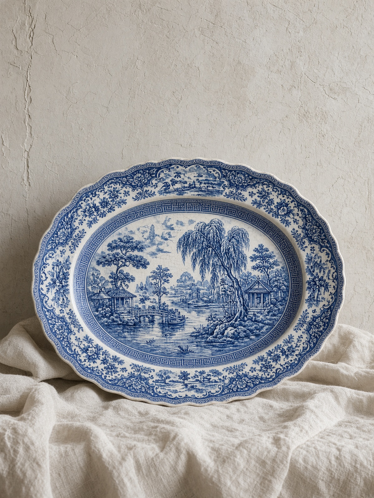 Blue Willow platter